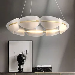 Moderne Acryl Blatt Led Kronleuchter Beleuchtung Wohnzimmer Esszimmer Dekor Anhänger Lampe Hause Schlafzimmer Küche Hängen Lichter Leuchte