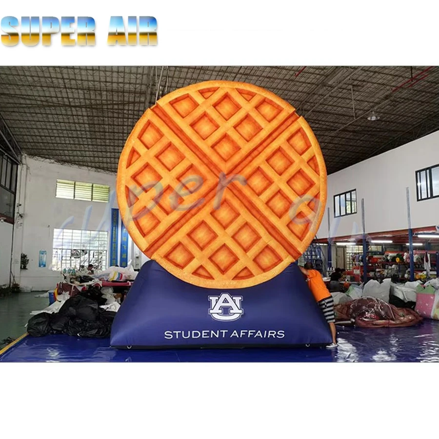 Modelo de gofre inflable para decoración publicitaria al aire libre con ventilador de aire a la venta