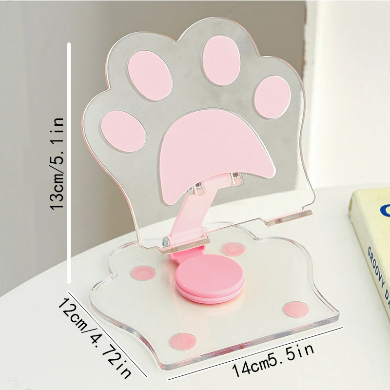 

Прозрачная акриловая подставка для планшета, вращающийся держатель для книги для чтения, складная настольная подставка для дисплея смартфона IPad