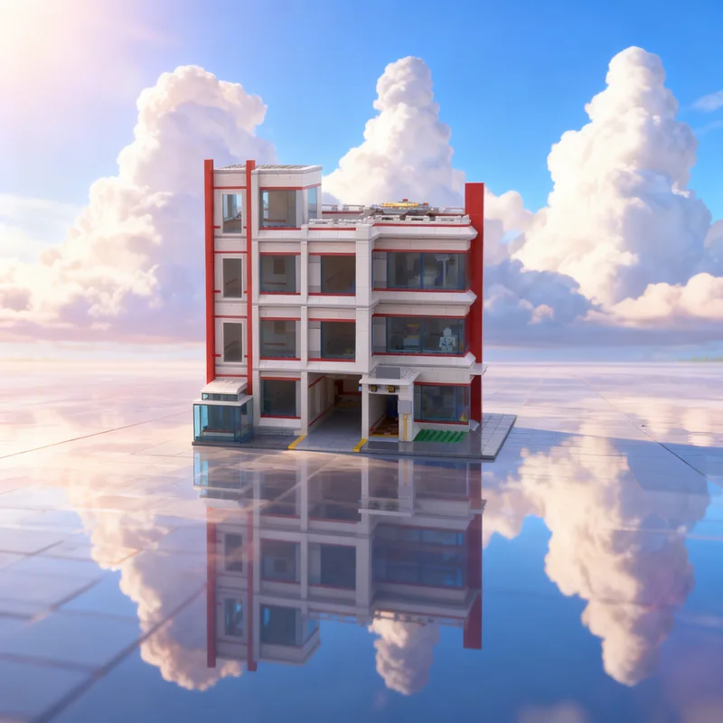 

2678pcs MOC City Hospital Modular Streetscape Model Building Blocks Creative Display Gift Collectible Decor Kids Premium Adult