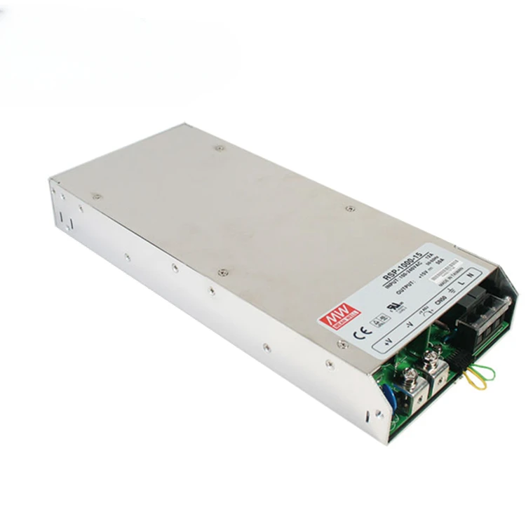 

yyhc MeanWell RSP-1000-15 1000W 15V 50A single output enclosed type AC-DC with active PFC function PV power supply