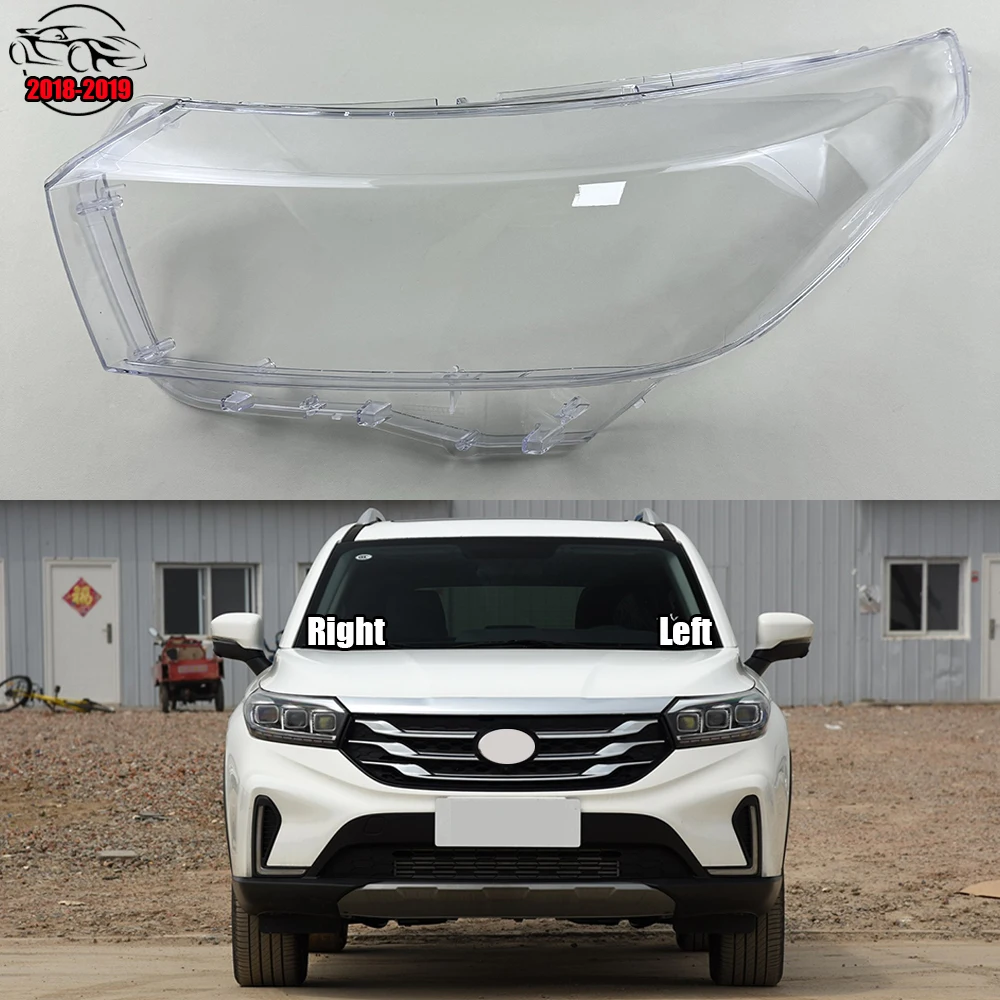 

For Trumpchi GS4 2018 2019 Headlamp Shell Headlight Cover Transparent Lamp Shade Lens Plexiglass Replace Original Lampshade