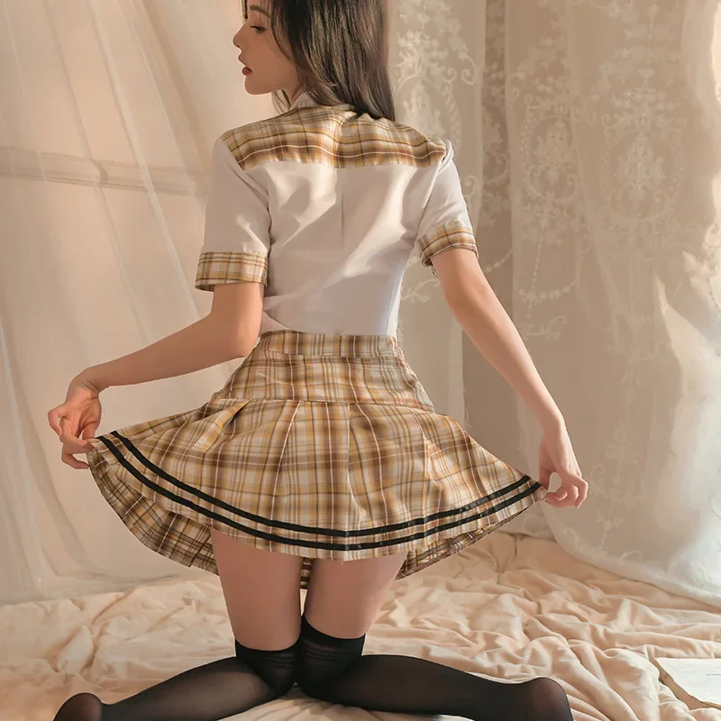 Uniform Student cos uniform temptation jk short skirt passion suit japanese anime cosplay anime sexy costume women New dresses