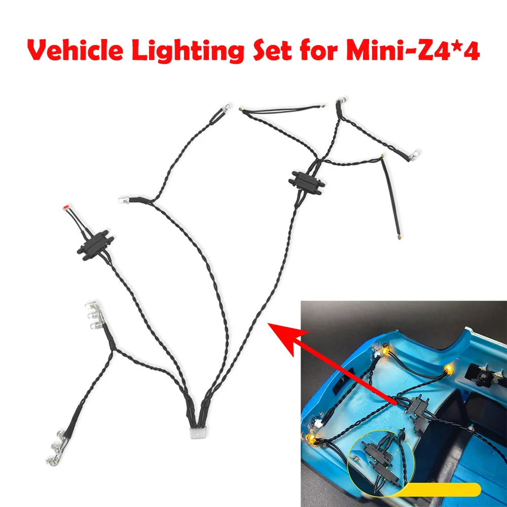 

Комплект освещения автомобиля для Mini-Z4*4 1/18 Jimny RC Crawler, обновленные детали