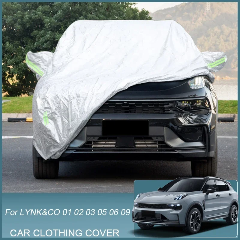 

Full Car Cover Rain Frost Snow Dust Waterproof Protect For LYNK&CO 01 02 03 05 06 09 2021-2025 Anti UV Cover Auto Accessories