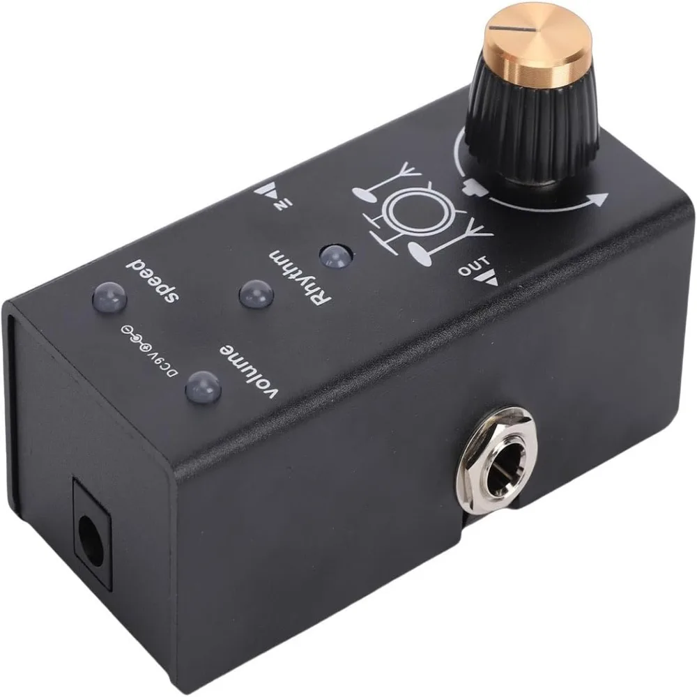 Aluminum Alloy Guitar Effect Pedal True Bypass Speed Control Knobs Drum Machine Pedal Volume Control Knobs 55 Rhythm Patterns