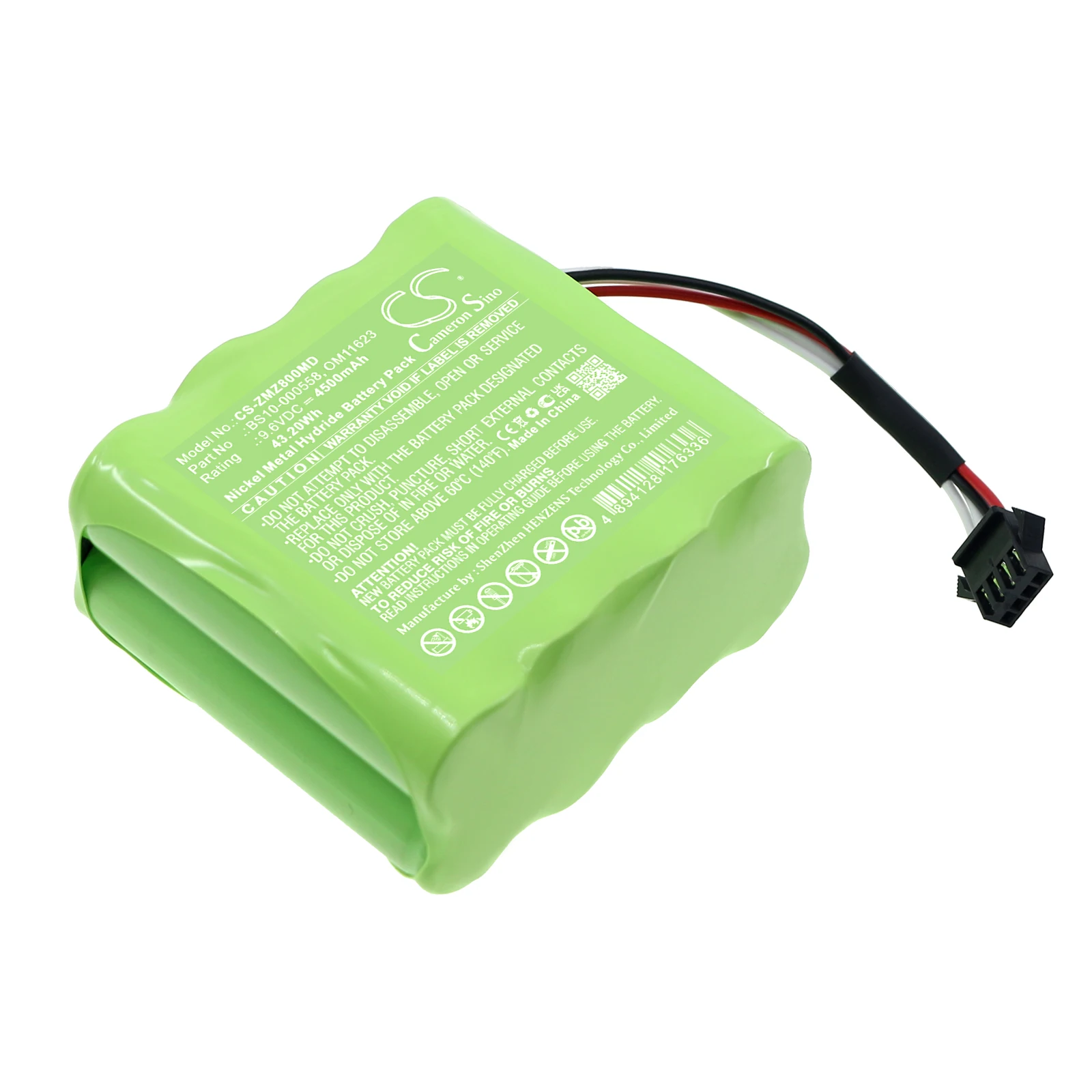 Cameron Sino 4500mAh Battery For Zyno Medical Z-800 Infusion Pump BS10-000558  OM11623