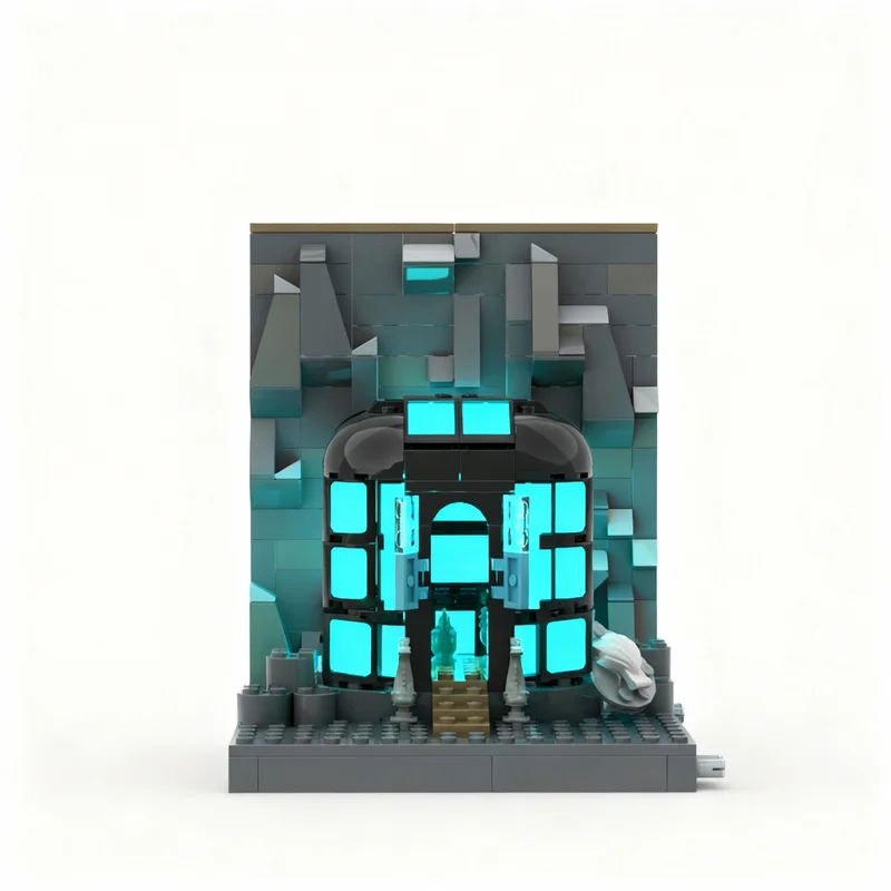 292pcs MOC Hogw Rts Legacy Beach Vivarium Model Toy Building Blocks Construction Christmas Gift Kids Birthday DIY Creative Idea