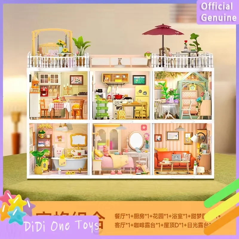 Super World Casa in miniatura Super Residence Scatola cieca Action Figurine Casa per bambini Casa fai da te Giocattoli Regali per bambini per ragazze