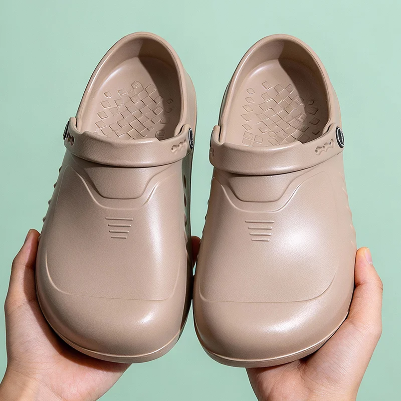 

New Men's Clogs Slippers Sandal Soft Garden Shoes waterproof Non-Slip Flat Sandals Sneakers Outdoor Flip Flops Indoor Home Clogs