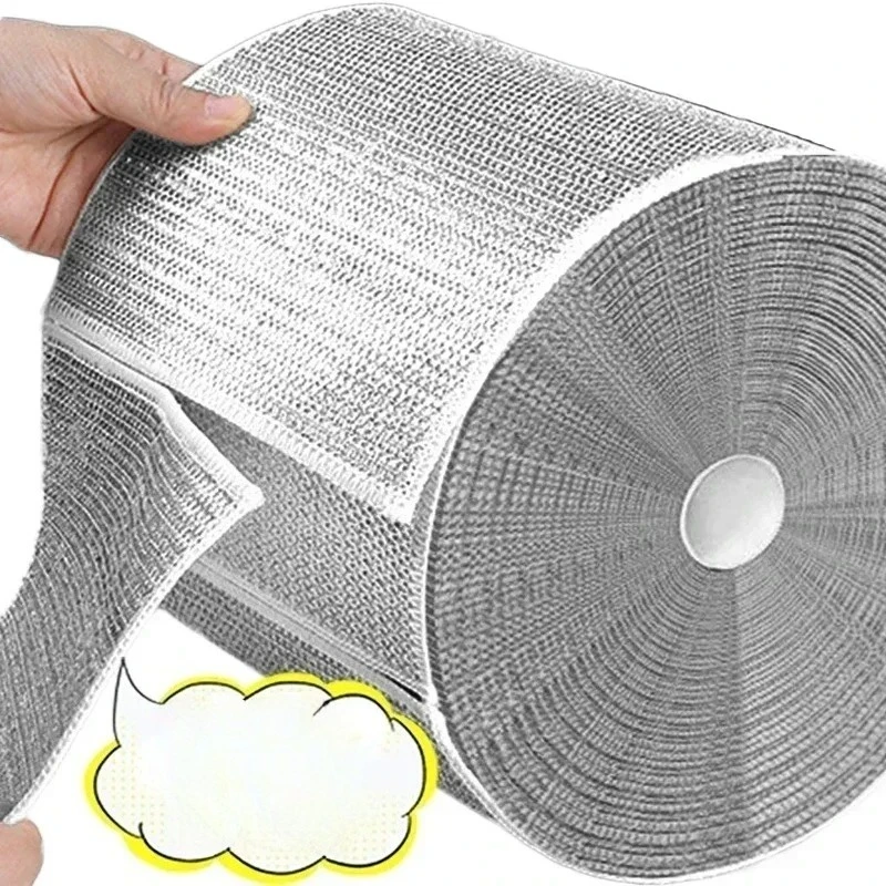 Metal wire rag household kitchen pots and pans dishwashing single-sided rag towel scrubber rag cleaning cloth