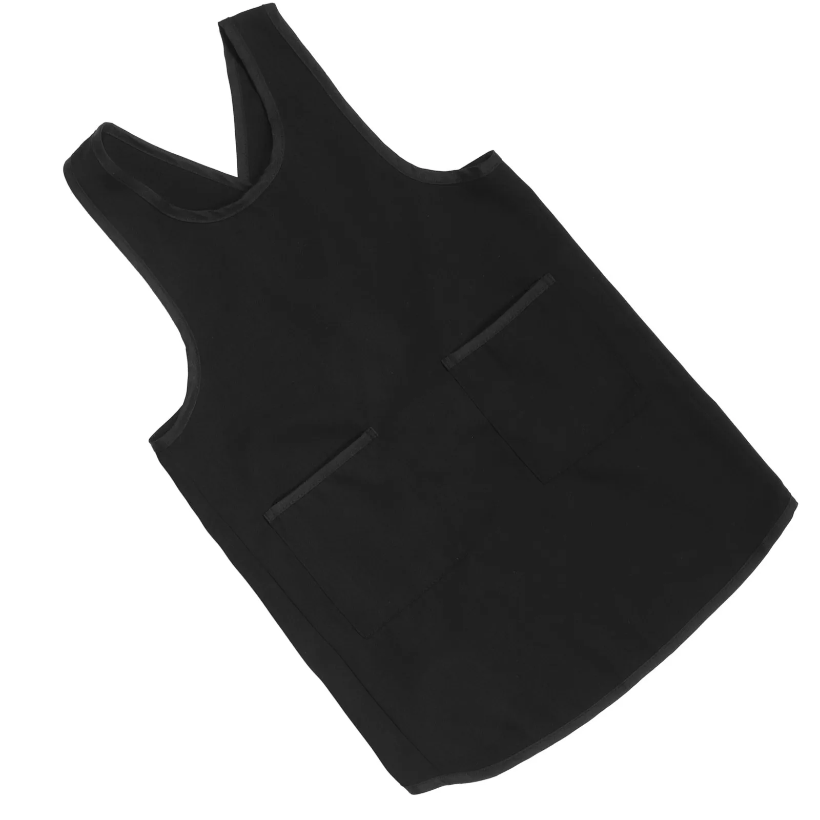 1개입 백 크로스 앞치마 작업복 앞치마 주방 요리 기름 튀김 방지 베이킹 그릴 파티 앞치마 가정용 카페 기름때 방지