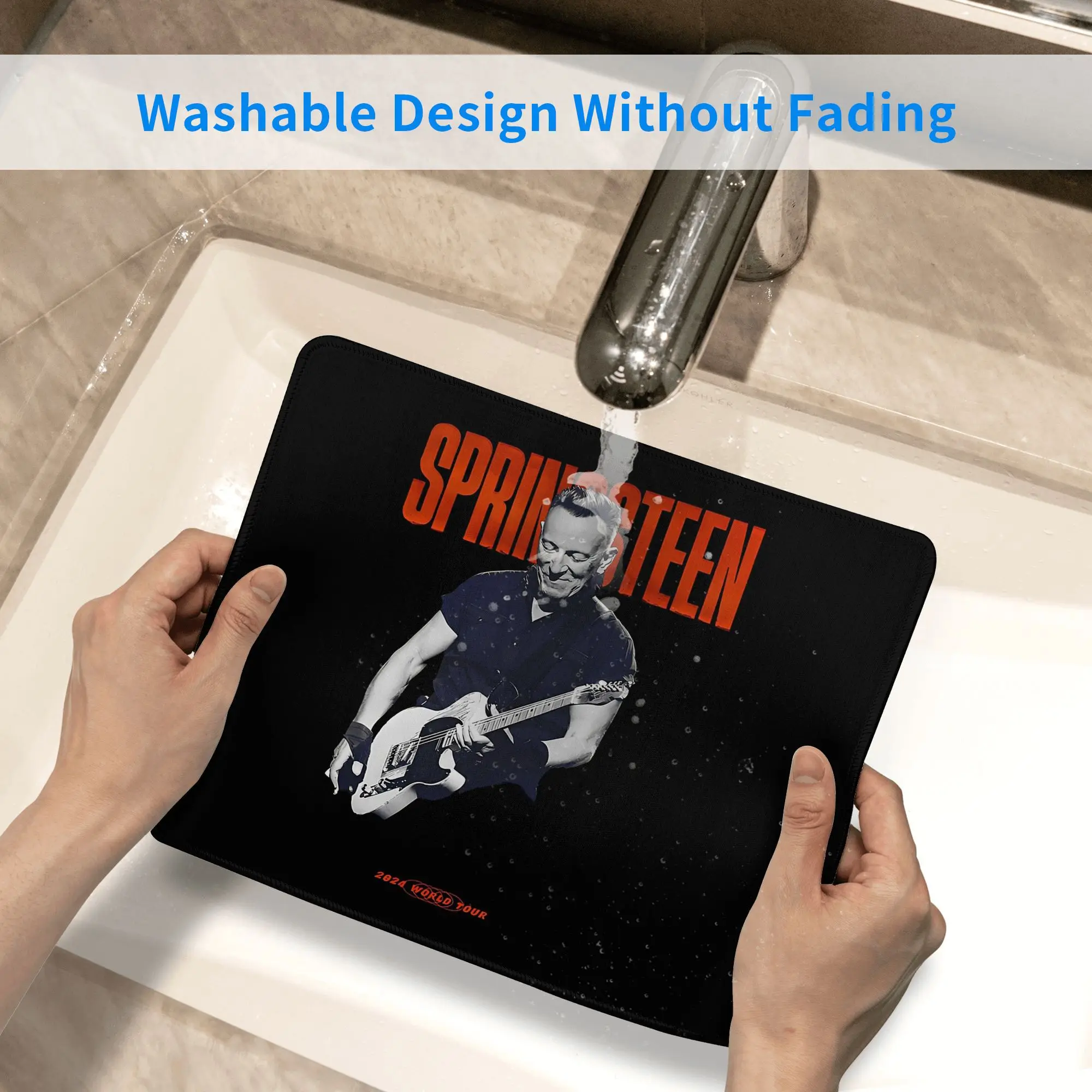 بروس سبرينغستين ماوس الوسادة الكمبيوتر لوحة المفاتيح ماوس حصيرة ألعاب الكمبيوتر المحمول مكتب حصيرة مكتب الملحقات الجدول الحصير