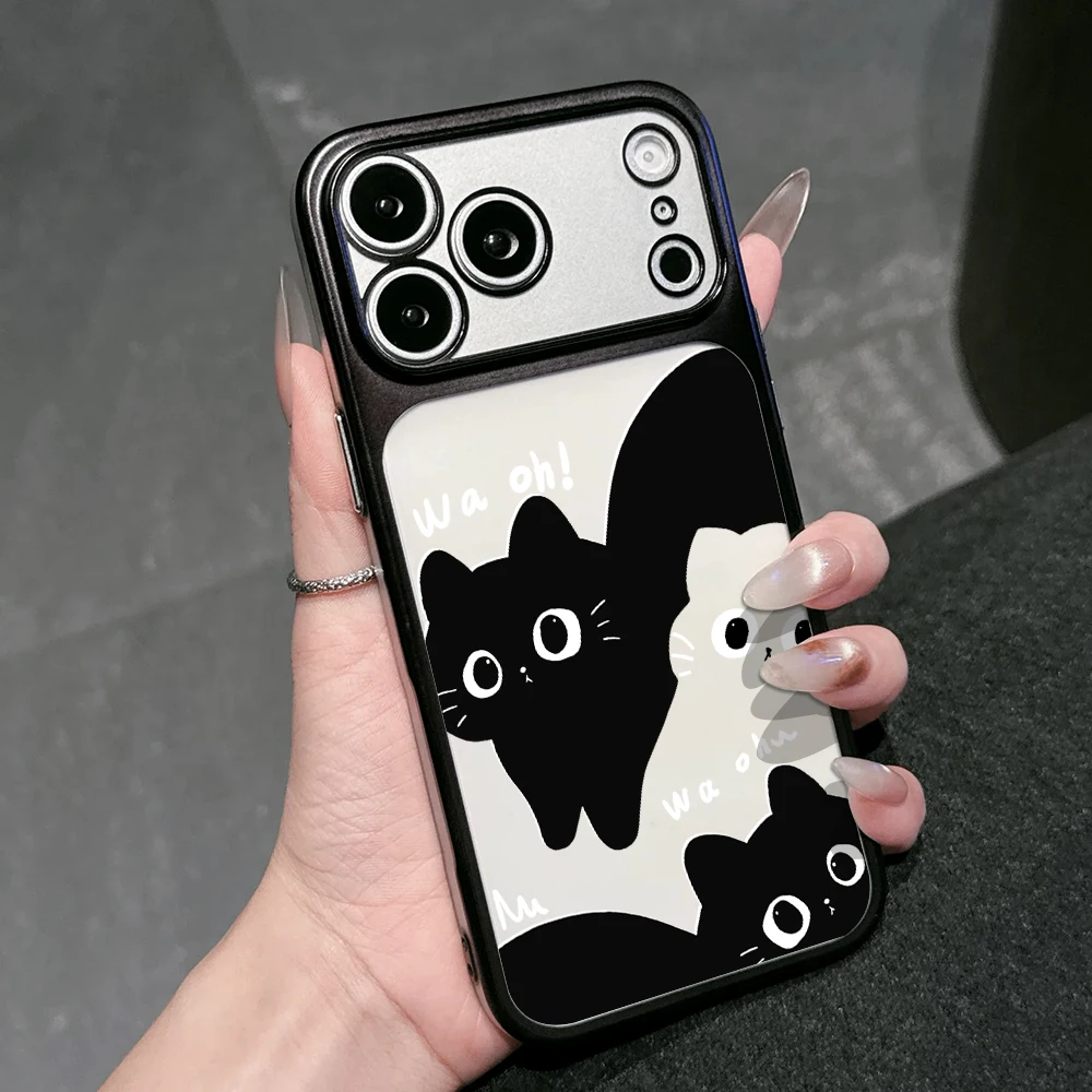 Niedliche Katzen-Schutzhülle für iPhone 13 Pro Max Hüllen iPhone 17 11 12 13 ProMax 16 14 15 Plus 17 Air PC Mattierte Sturzsichere Hülle – Detail 9