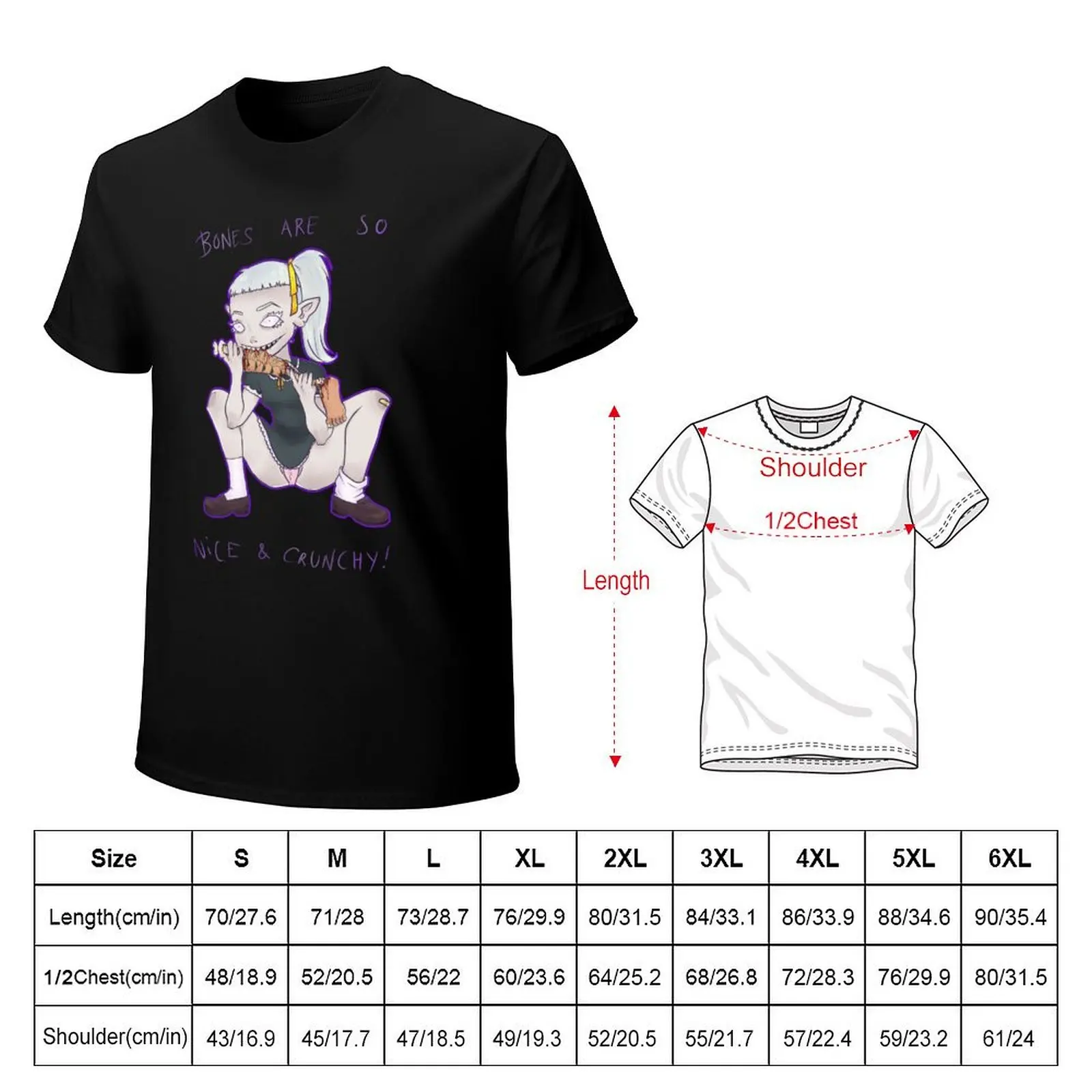 BONES ARE SO NICE & CRUNCHY! T-Shirt mens graphic t shirts T-Shirt