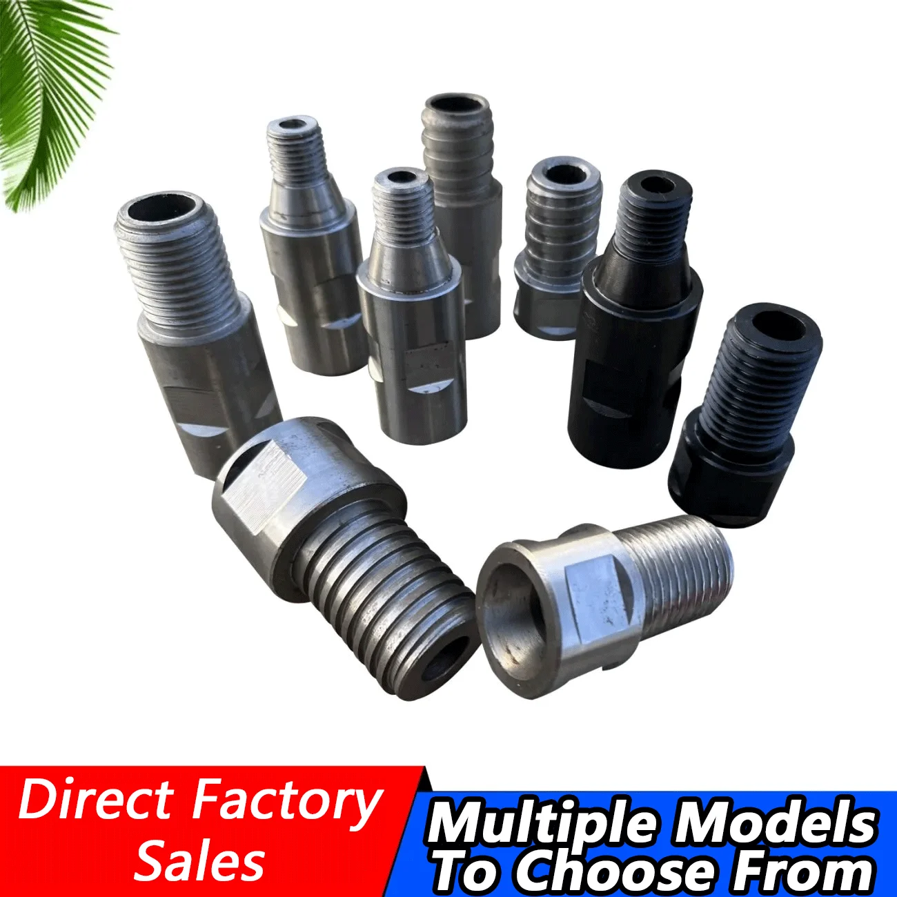 Thread Adapter for Diamond Drill Core Bits Male 11-4-7 UNC to Female M22  Connection Thread Convertor Construction Tools