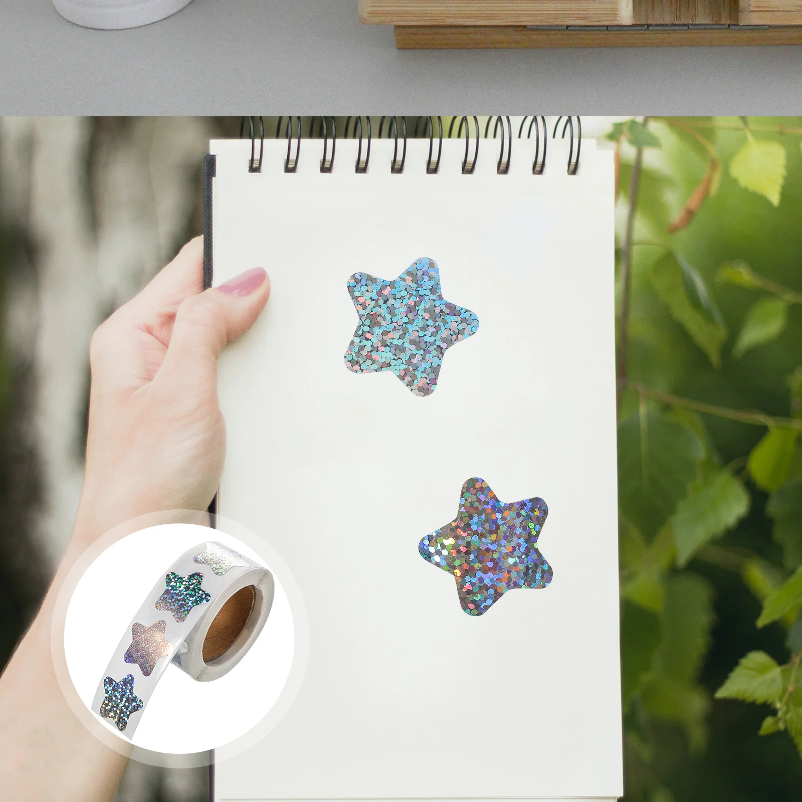 ملصقات نجوم ذاتية اللصق للاستخدام المنزلي، ملصقات تصميم إبداعية ذات سطح أملس سهلة التقشير للأطفال