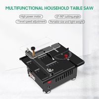 100W Mini Table Saw Electric Small Bench Saws Desktop Saw Household Woodworking Acrylic Model Cutting Tool Lathe Machine