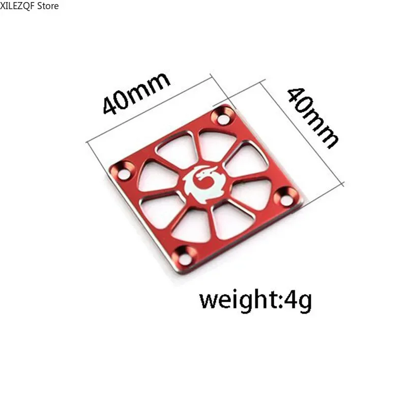 40x40mm Aluminum Alloy Fan Guard - Protective Cover for RC Motor & ESC Cooling Fans - Ventilated Design Fits Most 1/8-1/10 Scale