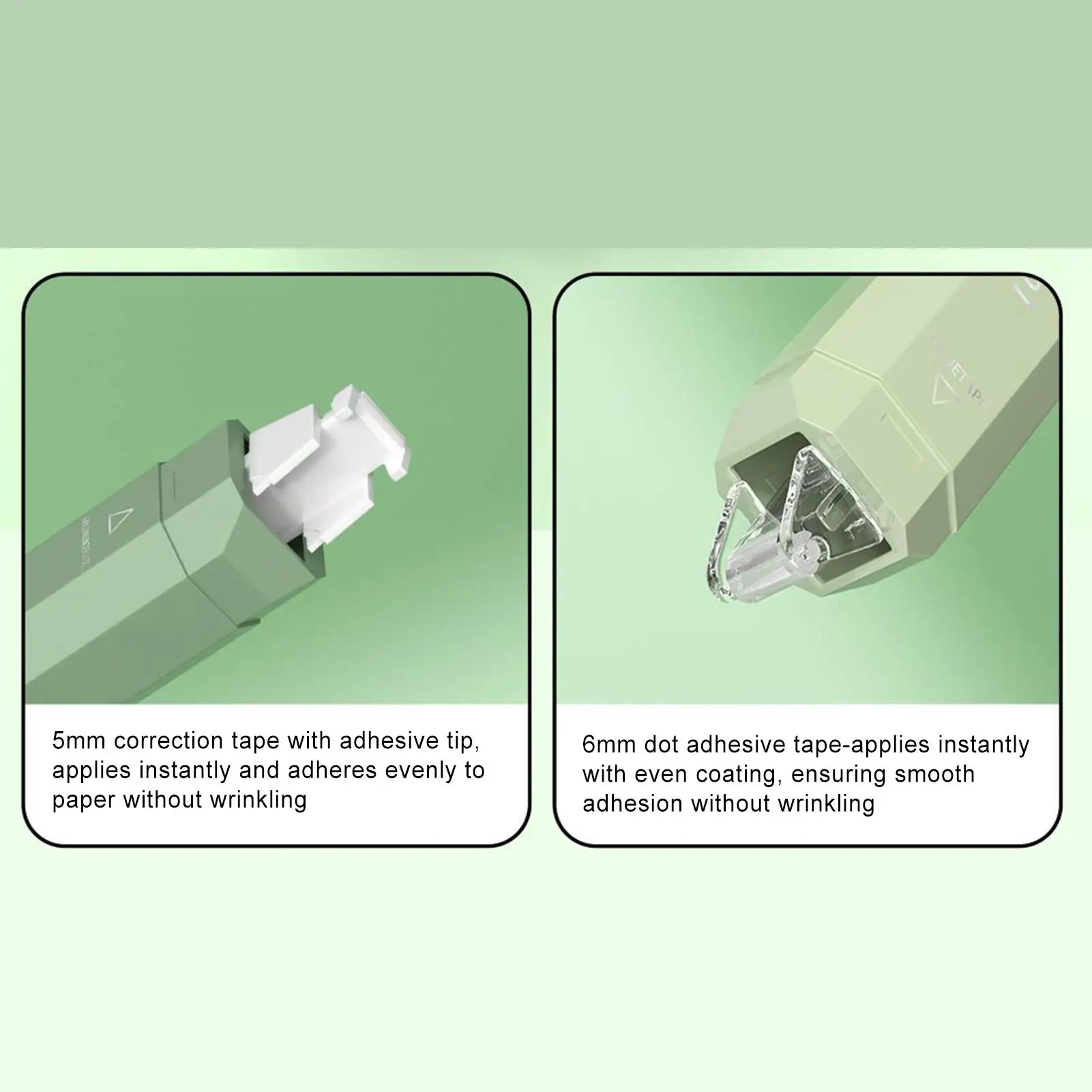 الأبيض خارج الشريط القلم 4 قطع على الوجهين اللوازم المدرسية شريط لاصق الأسطوانة للحرف اليدوية للرجال النساء بنين بنات الشباب المراهقين الابن