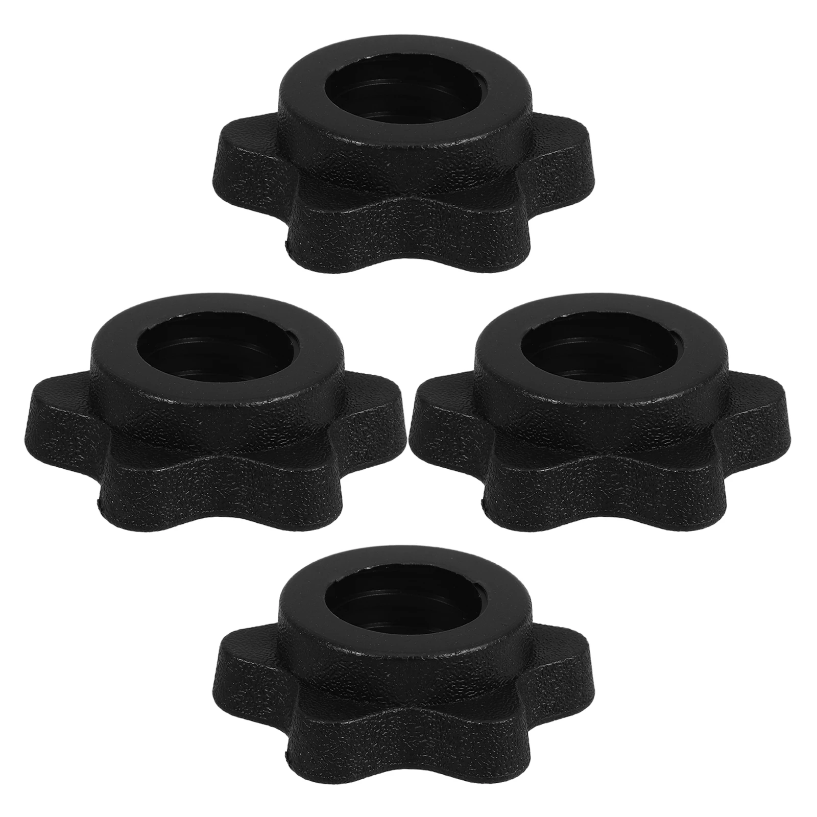 

Hexagon Nut Barbell Lock Nuts Plastic Dumbbell Buckle Self-locking Universal Anti-slip Metal Gym Weightlifting Barbells Fitness