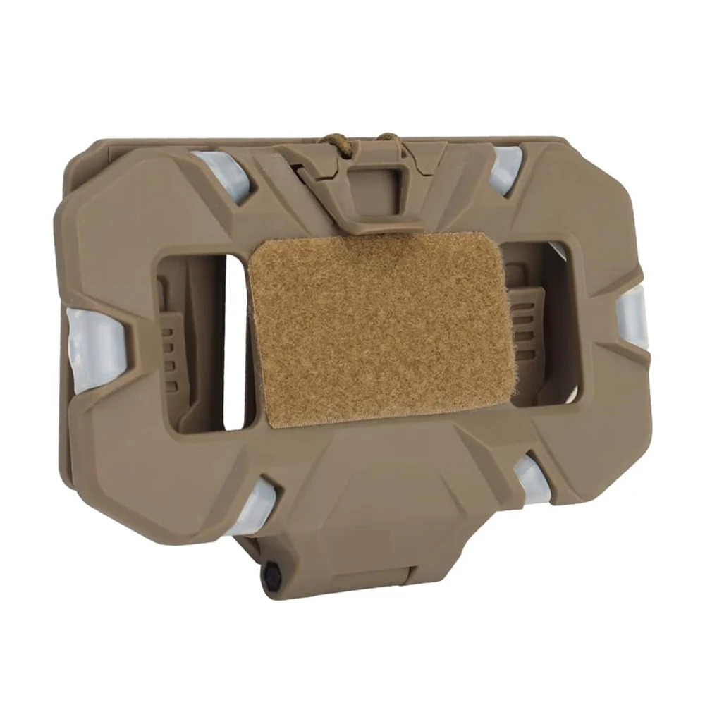 Tactical Plate Carrier Vest Attachments, Molle Mobile Phone Carrier Universal Phone Chest Mount for Screen Size 4.7\