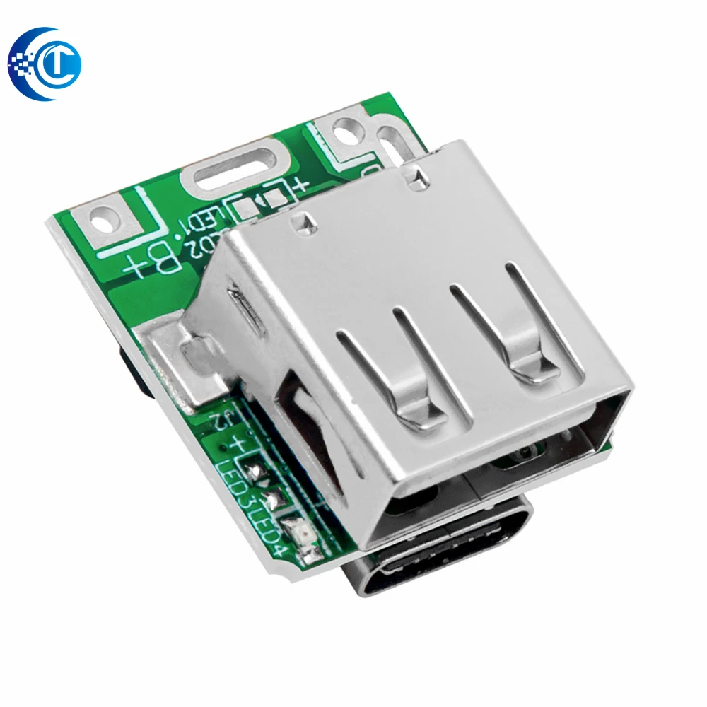 5PCS TYPE-C 5V Boost Step Up Power Module Lithium LiPo Battery Charge Protection Board LED Display USB for DIY Charger 134N3P