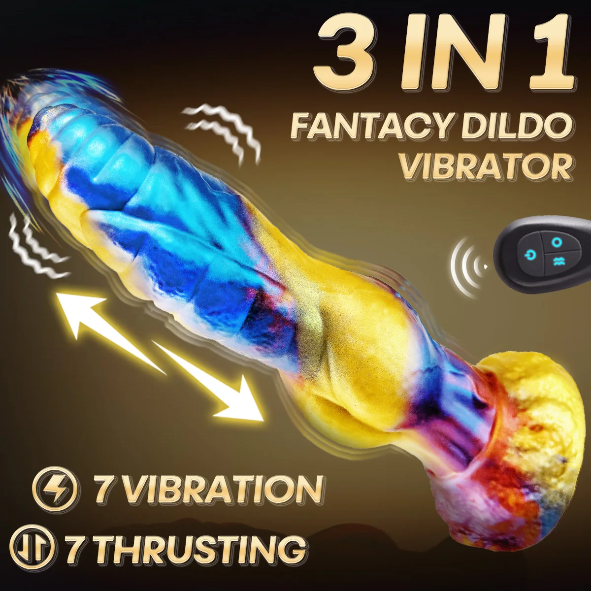 Vibrator Thrusting Dildo Sex Toys Liquid silicone Fantasy Dildo Monster Big Dildo Remote Control Anal Toys With Suction Cup