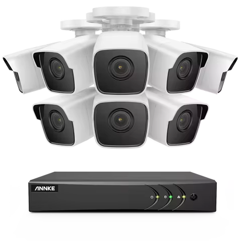 ANNK H.265+ 5MP Lite Ultra HD 8CH DVR CCTV Security System 4/8PCS Outdoor 5MP EXIR Night Vision Camera Video Surveillance Kit