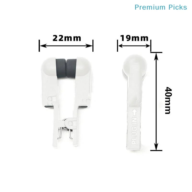 Silicone Electrode Clips Adapter Single Double Sided 2.0mm Pin 1Pc Waterproof Replacement for Portable TENS Massager Device