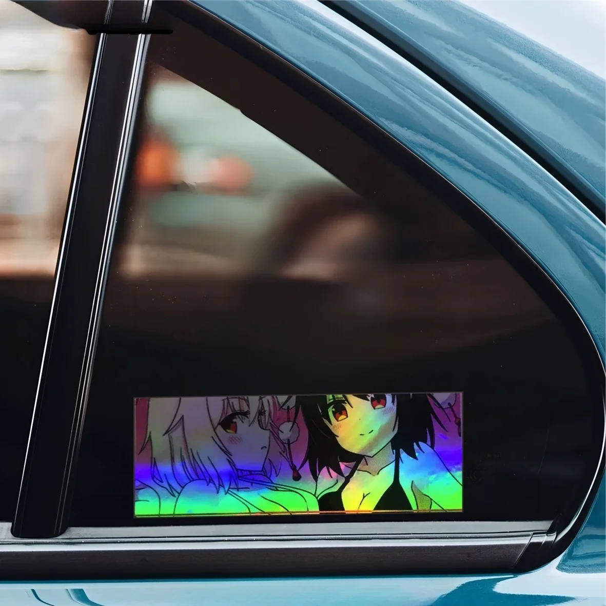 Waterproof Scratch Cover Anime Side Profile Girl Vinyl Decal Stickers for Car Laptop PC Chassis Electric Scooter Decor