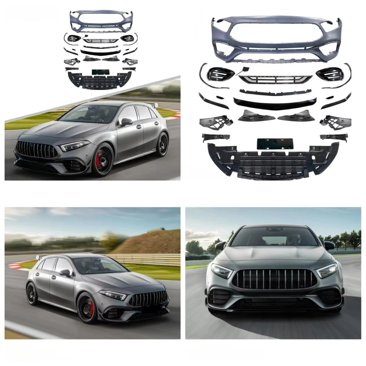 

Stlf Wholesale Car Body Accessories A45 Style Front Bumper For W177 2019-2022