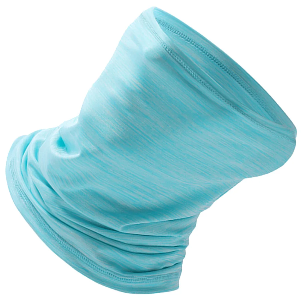 

Ice Silk Outdoor Scarf Face Mask Blue Elastic Sports Bandana Headband for Fishing Cycling Hiking Windproof Neck Protector