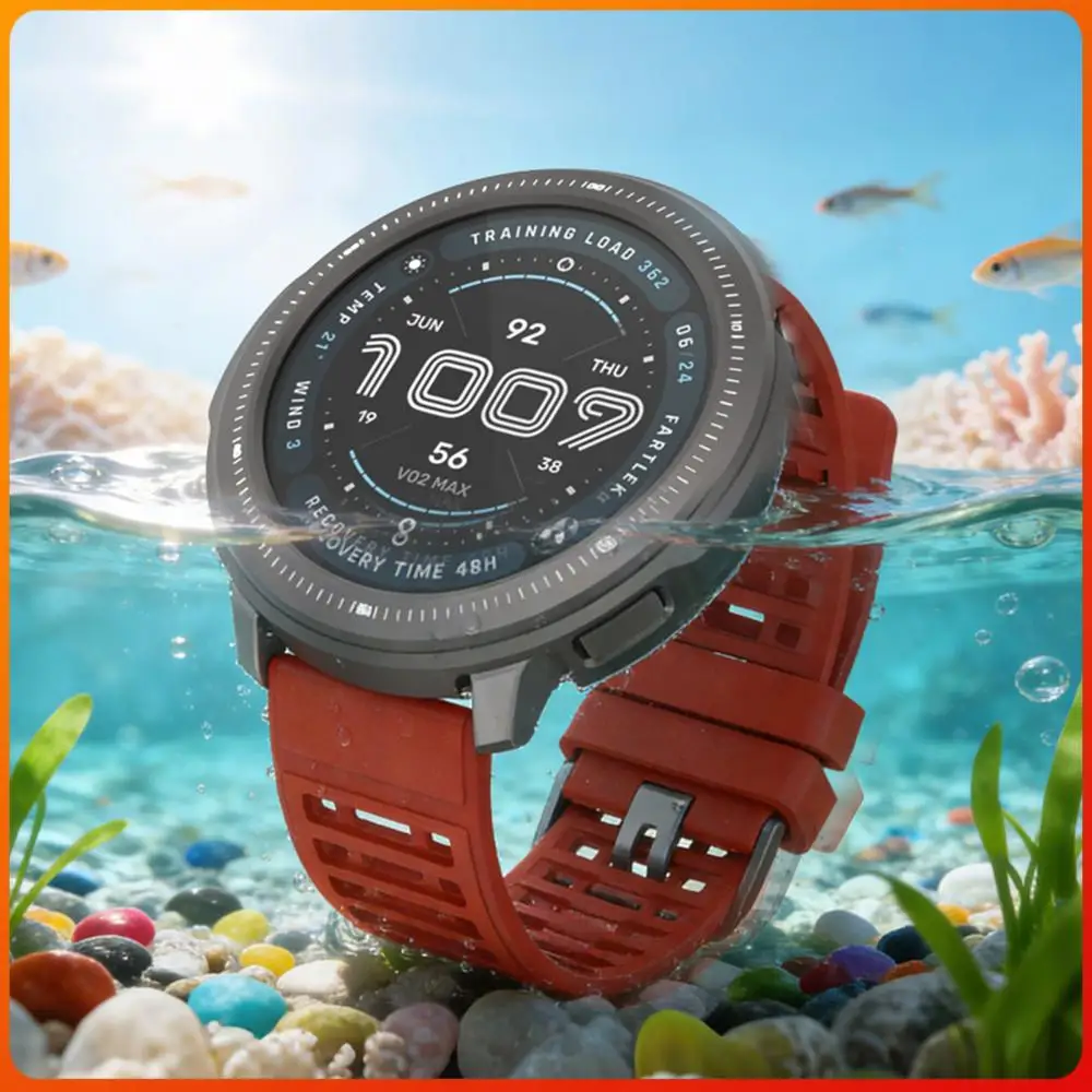 

Protective Bumper Shell Hollow Drop-Resistant Watch Case Accessories Compatible for Amazfit Balance 2 Smart Watch 47mm