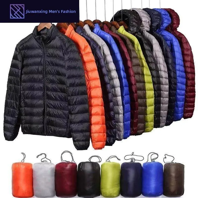 

Lightweight ort Men's Jaet Hooded Cotton Coat Thin Versatile Sli Winter Outerwear Slim Fit Long Sle Youth Trend