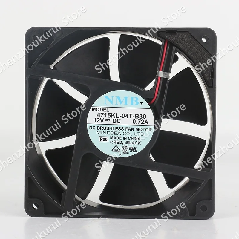 

New original NMB 12038 DC12V 0.72A 12CM dual ball mute chassis 120X120X38MM Two-wire 4715KL-04T-B30 cooling fan