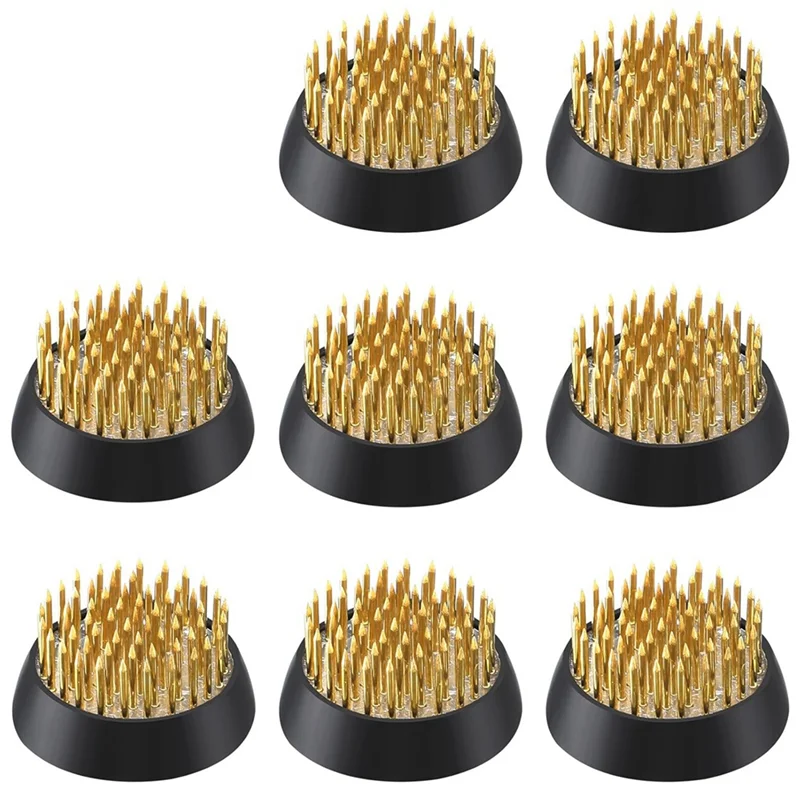 

ABFS 8 Pcs Metal Flower Frogs Japanese Ikebana Vase Floral Frogs Flower Arranger (1.34 Inch)