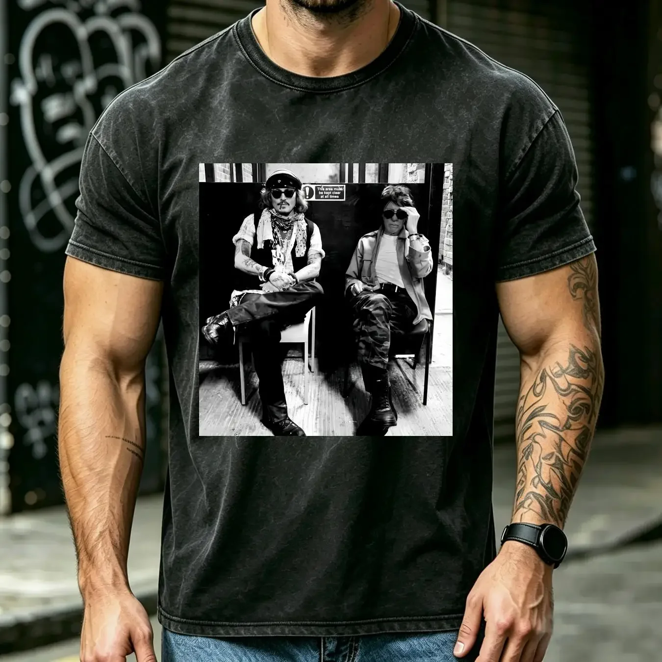washed T Shirt Jeff Beck Memory Black Cotton All Sizes vintage Washed Slightly Versatile streetwear Top For Everyday Wear homme