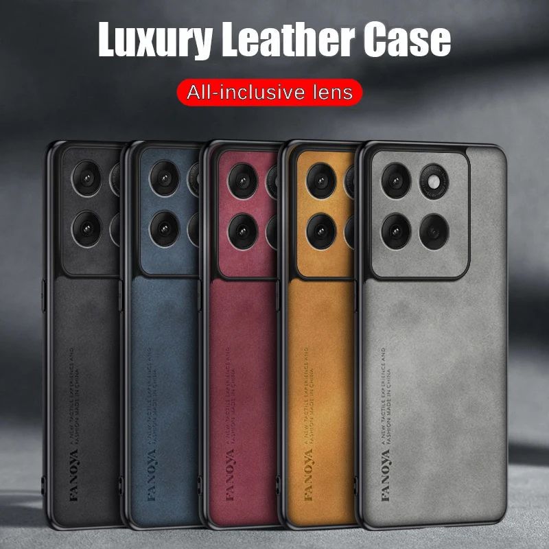 Case for Motorola Edge 60 Pro TPU Soft Frame Sheepskin Leather Back Coque Cover Protect Shockproof