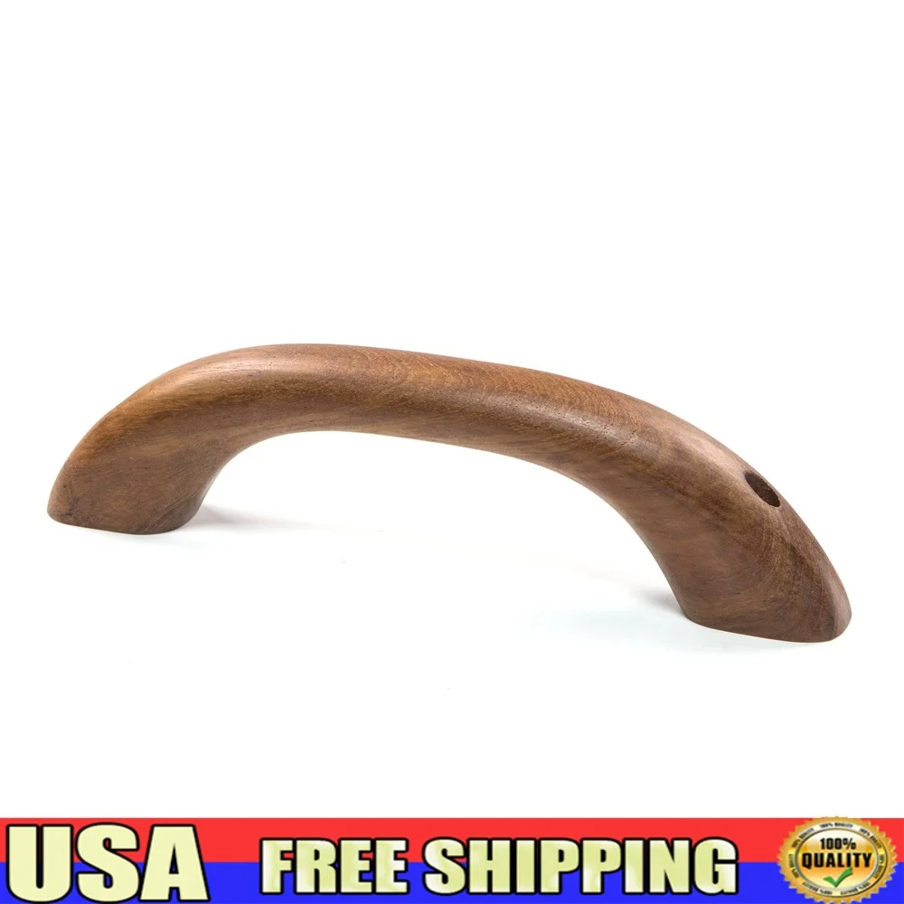 

Solid Teak Grab Handle Indoor Outdoor Use 9-3/4 Inch Pre-drilled Mounting Holes Adjustable Hand Clearance Durable Accessory
