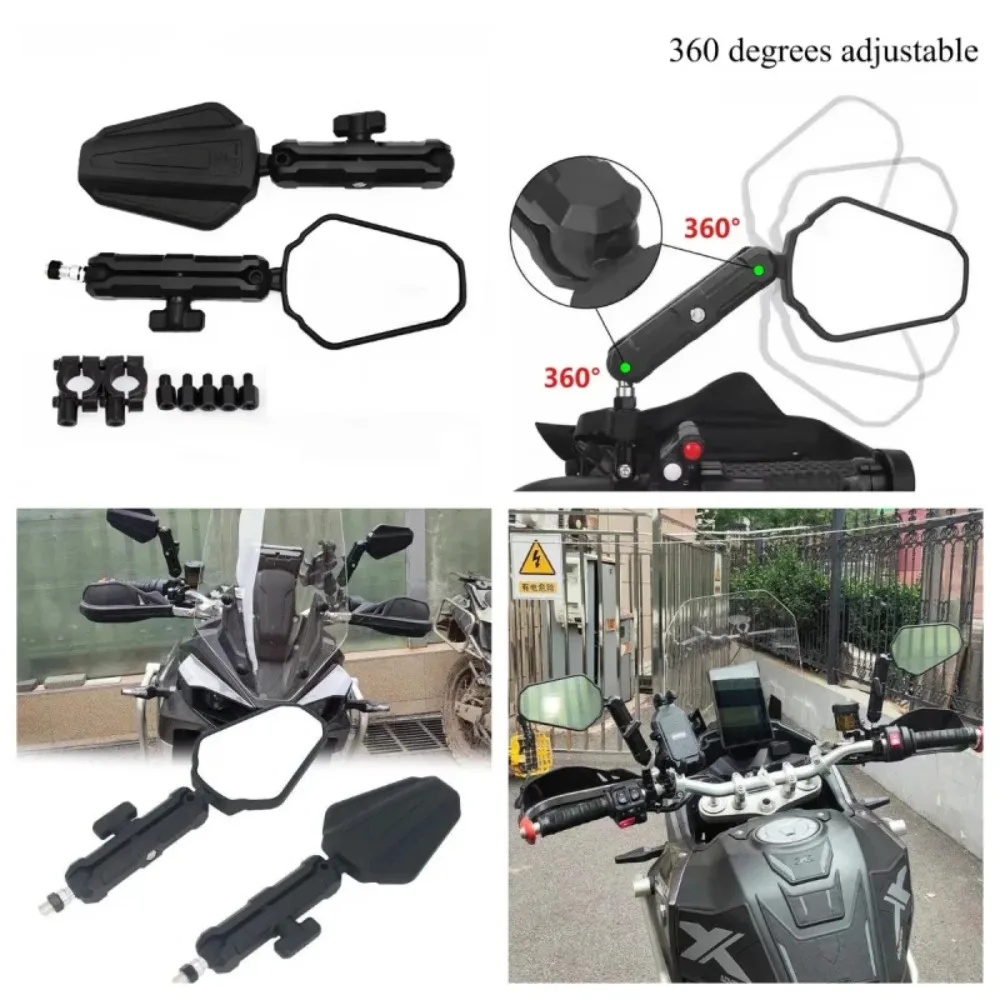 WB1 Angle Adjustable Folding Wide View Off Road Adventure Rear View 3