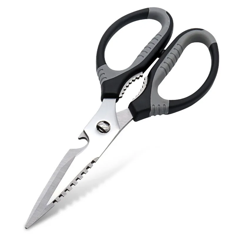 

Household Stainless Steel Kitchen Scissors, Removable Multi-purpose Kitchenscissors, Can Open Bottle Caps, Rubber Kitchen