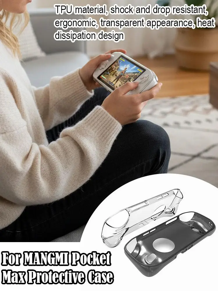 Ochronne etui TPU do konsoli przenośnej MANGMI Pocket Max, odporna na wstrząsy osłona, dopasowane do akcesoriów konsoli do gier. — zdjęcie produktu 7