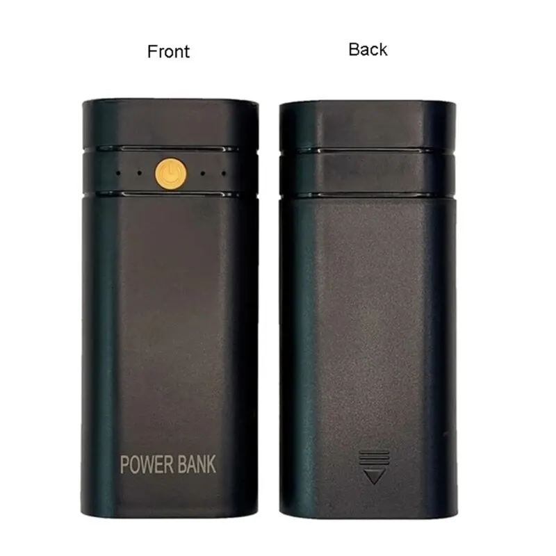 10X 18650 Power Bank Case Battery Holder Dual USB Type C Charge Shell For iPhone Xiaomi Huawei 8X 18650 Battery Case Storage Box
