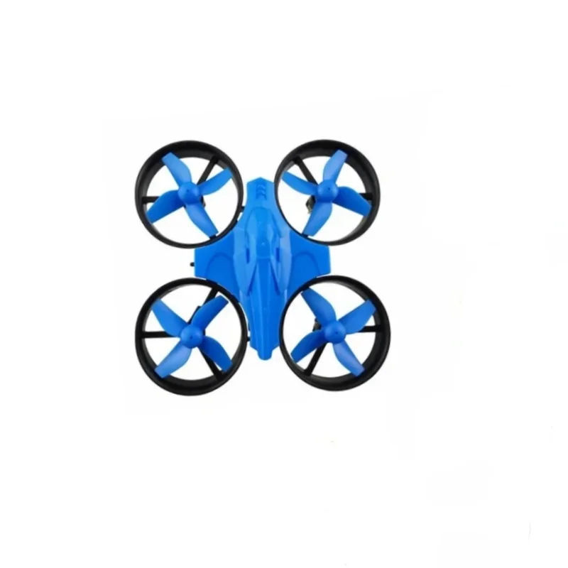 JJRC-Dron azul de control remoto, cuadricóptero de 4 ejes, 2,4G, 4 canales, giroscopio, RTF, UFO Fit Eachine E010, 360 grados