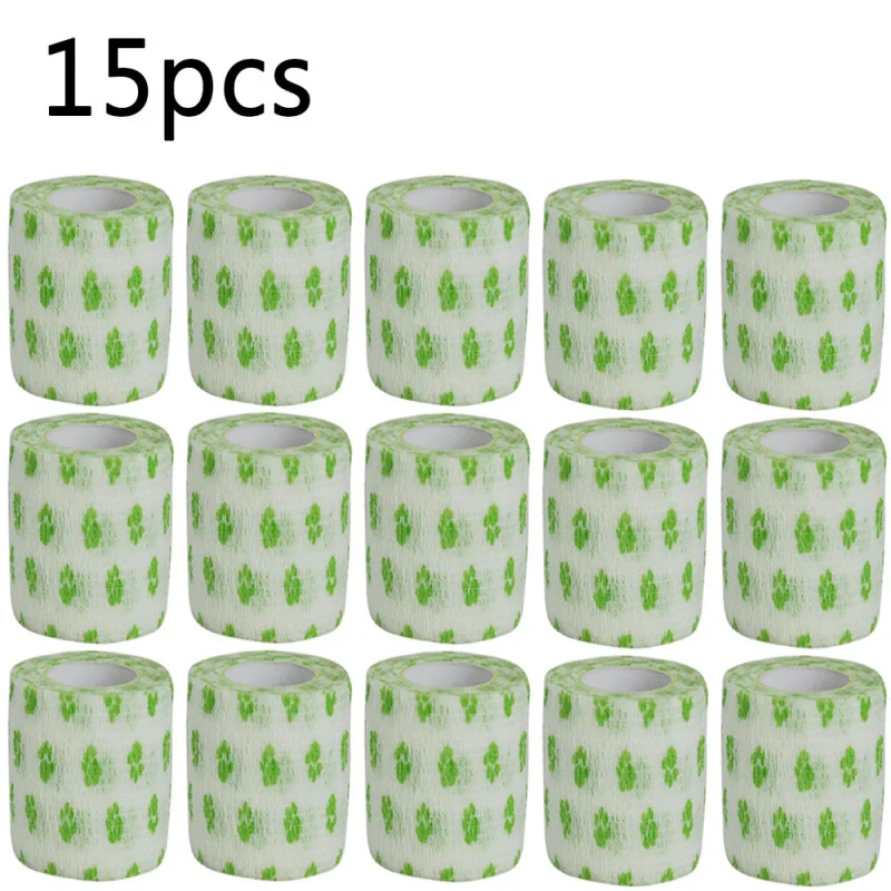 

6/12/15 шт., самоклеящаяся эластичная повязка с рисунком животных, спортивная лента для суставов пальцев, колена, аптечка первой помощи