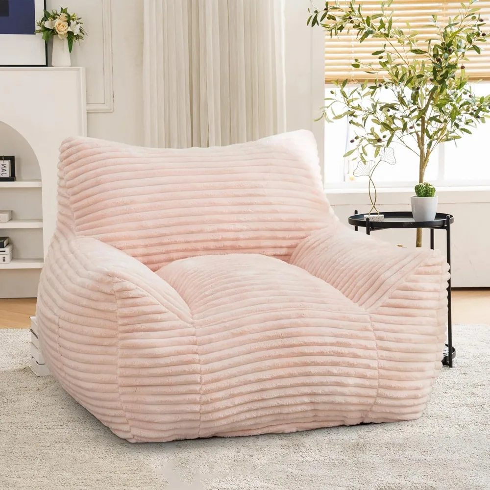 كراسي كراسي بين باج كبيرة لغرفة المعيشة - أكياس القماش المملوءة بالقطيفة مع الراحة #1