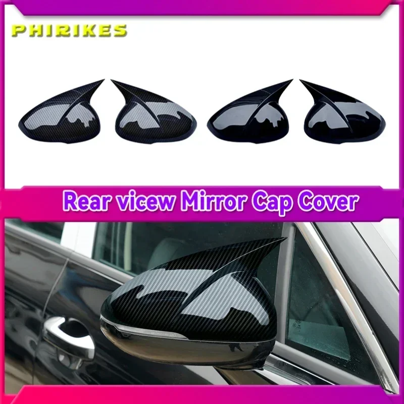 

Корпус зеркала заднего вида с боковым крылом, крышка бычьего рога, крышка боковых зеркал заднего вида для Kia Optima K5 2011-2015 2016-2020, глянцевый черный