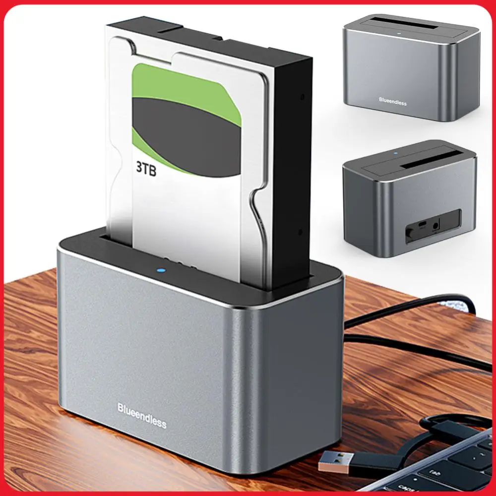 

Док-станция для жестких дисков USB3.0-SATA, внешняя док-станция для жестких дисков, 5 Гбит/с, поддержка до 20 ТБ для 2,5/3,5-дюймовых SATA/SAS HDD/SSD