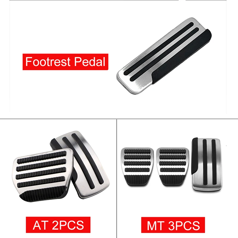 Car Foot Pedal Pads For Nissan Bluebird Sylphy Almera Pulsar Sentra G10 G11 B17 B18 Car Brake Clutch Pedal Set Metal Pads Covers